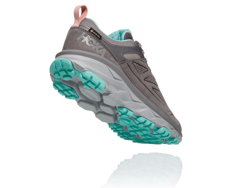 Hoka One One Trail Schoenen Dames - Challenger Laag Gore-Tex - Grijs - RN8792350